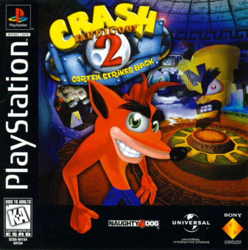 Crash Bandicoot 2 - Cortex Strikes Back (USA) Cover